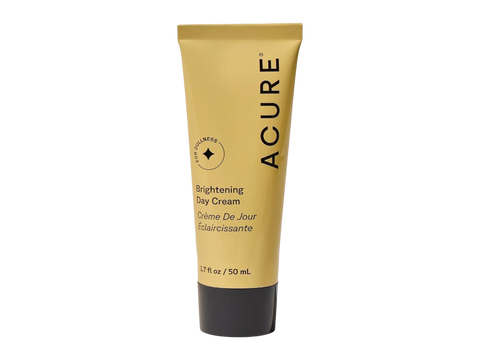 Acure Brightening Day Cream tube on a white background