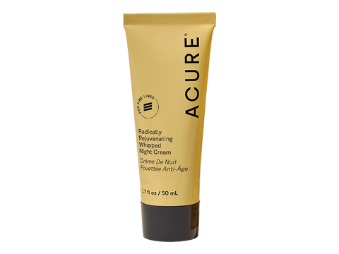 Acure Organics night cream tube on a white background