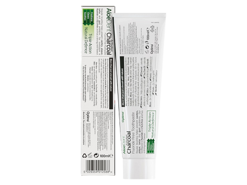 Aloe Dent Activated Charcoal Aloe Vera Toothpaste Fluoride Free - 100ml