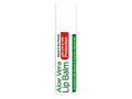Aloe Vera lip balm tube on a white background