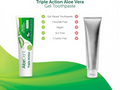Aloe Dent Triple Action Aloe Vera Toothpaste Fluoride Free - 100ml versus other brands