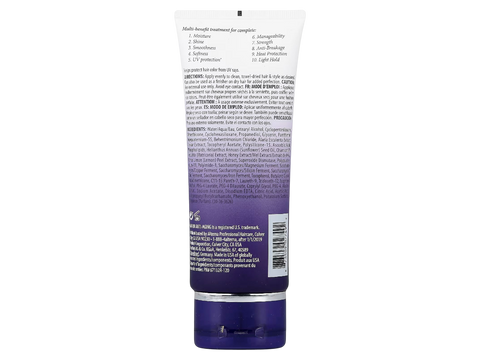 Purple bottle with text on a white background