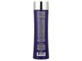 Purple bottle with silver cap on a white background