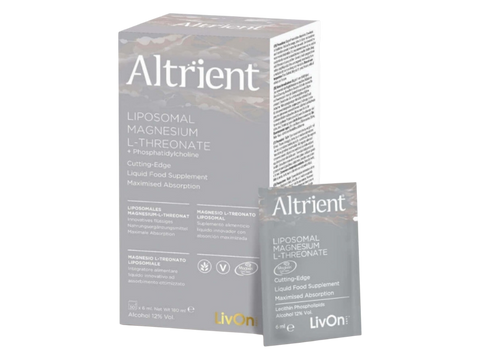 Altrient Liposomal Magnesium L-Threonate 30 sachets box front packaging