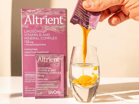 Usage: Altrient vitamin B complex supplement box packaging