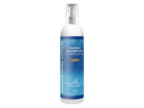 Good Health Naturally Ancient Magnesium Lotion Ultra pump bottle 200ml front label