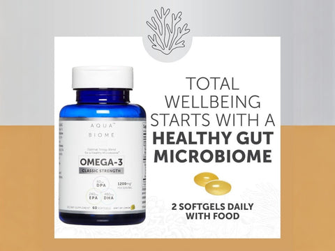 Aqua Biome by Enzymedica Classic Strength Omega 3 Fish Oil 60 softgels how to use