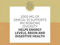 Aqua Biome by Enzymedica Maximum Strength Omega 3 Fish Oil 60 softgels omega 3 support benefits graphic