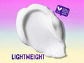 White cream-like product with a 'Vegan' label on a gradient background