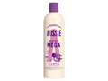 Aussie Mighty Mega shampoo bottle on a white background