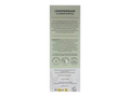 Product label with lemongrass and lemon myrtle ingredients on a white background