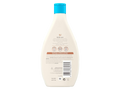 Back of Aveeno Baby Wash bottle showing ingredients, barcode and safety warnings.