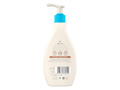 Back of Aveeno Baby Lotion bottle showing ingredients, barcode and instructions.