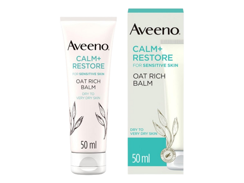 Aveeno Calm+Restore Ultra-Rich Oat Moisturising Balm tube, 50ml.