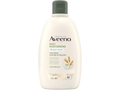 Aveeno daily moisturizing body wash bottle on a white background