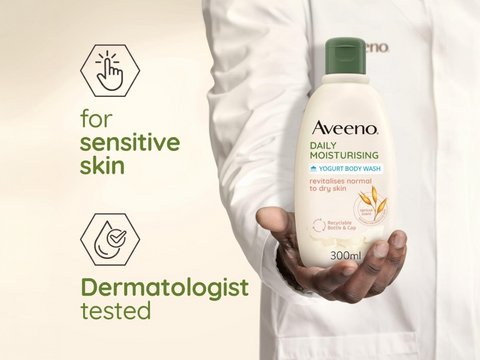 Aveeno Daily Moisturising Body Wash with Oat & Greek Yogurt - 300ml