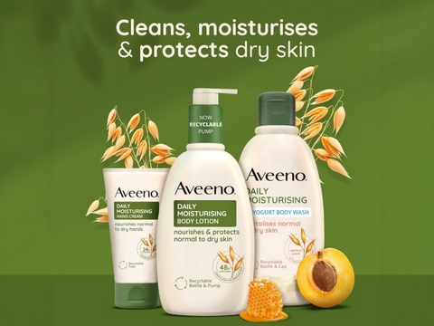 Aveeno Daily Moisturising Body Wash with Oat & Greek Yogurt - 300ml variants