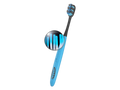 BIOMED Black Charcoal Toothbrush, medium bristles, on a clean background.