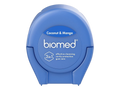 BIOMED Coconut and Mango flavored dental floss dispenser on a clean background.