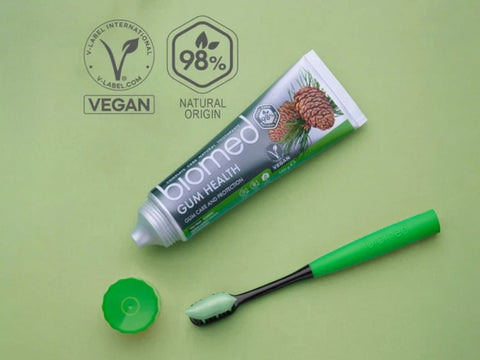 BIOMED Herbal Mint Toothpaste - 98% Natural with Essential Oils