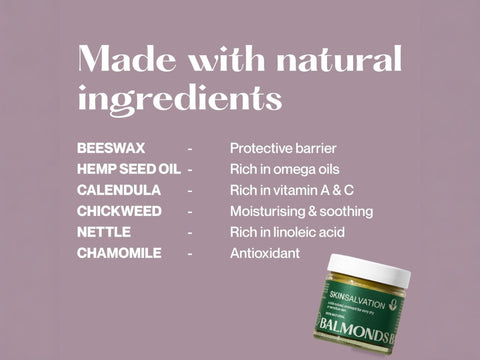 Balmonds Skin Salvation ingredients