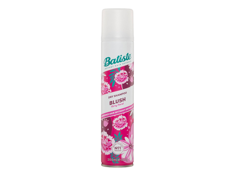 Batiste Blush dry shampoo can on a white background