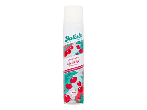 Batiste Cherry dry shampoo can on a white background