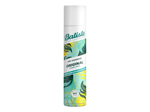 Batiste dry shampoo bottle on a white background