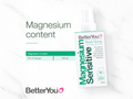 BetterYou Sensitive Magnesium Spray showing ingredients and sensitive skin claim.