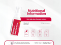 Label showing ingredients and dosage for BetterYou Vitamin C Spray.