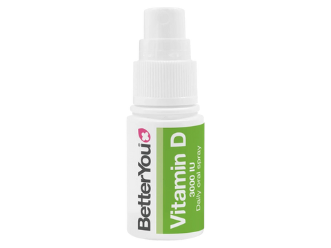 BetterYou Vitamin D3 3000 IU Oral Spray bottle, 15ml.