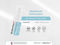 nutritional information, ingredients and safe usage instructions for BetterYou Infant D Spray.