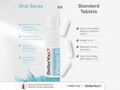 BetterYou Vitamin D 400 IU Infant Oral Spray, Flavour Free versus tablets