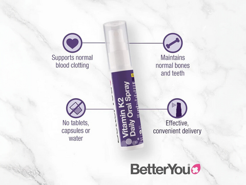 BetterYou Vitamin K2 Oral Spray, Peppermint - 25m
