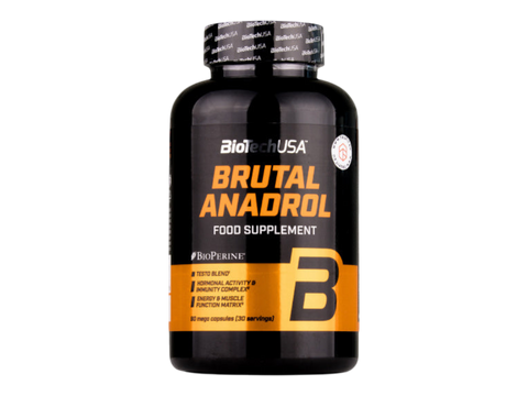 BiotechUSA Brutal Anadrol supplement bottle on a white background