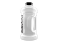 Clear bottle with black cap and 'BiotechUSA' branding on a white background