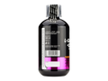 Bottle of L-Carnitine supplement with black and purple design on a white background