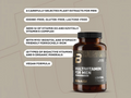 Multivitamin bottle for men with product details on a beige background