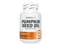 BiotechUSA pumpkin seed oil supplement bottle on a white background