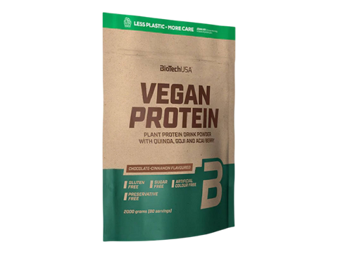 BioTechUSA Vegan Protein package on a white background
