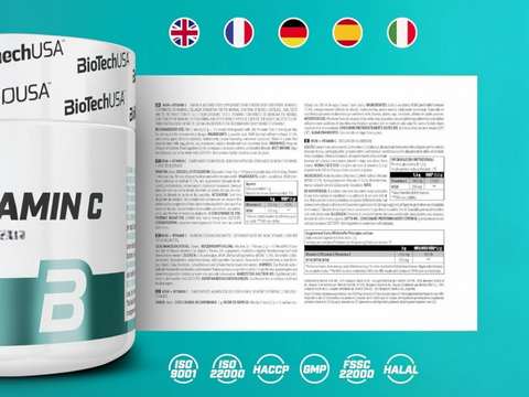 BiotechUSA MSM & Vitamin C Powder - Lemon Flavour, 150g Tub