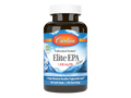 Carlson Elite EPA Gems 1,000 mg EPA Triglyceride Support 60 Softgels front bottle packaging showing product name and branding