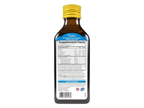 Carlson Labs Kids Norwegian Fish Oil 800 mg Omega-3s Assorted Flavours product barcode on bottle packaging