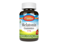 Carlson Labs Melatonin Gummies 2.5 mg Vegetarian Gummies front bottle packaging showing product name and branding