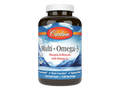 Carlson Labs Multi + Omega-3 Daily Multivitamin & Fish Oil Blend 120 Softgels front bottle packaging showing product name and branding