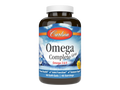 Carlson Labs Omega Complete Gems Omega 3-6-9 Soft Gels front bottle packaging showing product name and branding
