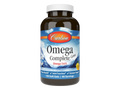 Carlson Labs Omega Complete Gems Omega 3-6-9 Soft Gels front bottle packaging showing product name and branding