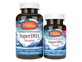 Carlson Labs Super DHA Gems 500 mg DHA 80 Softgels front bottle packaging showing product name and branding