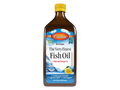Carlson Labs The Very Finest Fish Oil 1,600 mg Omega-3s Lemon or Orange Flavour front bottle packaging showing product name and branding