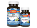 Carlson Super Omega-3 Gems 1,200 mg EPA/DHA Pescatarian-Friendly 130 Softgels front bottle packaging showing product name and branding